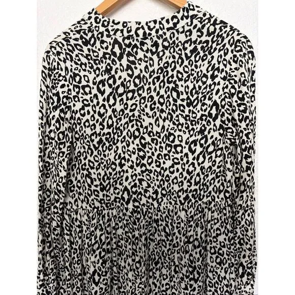 Mare Mare X Anthropologie Lynda White Leopard Maxi Dress Size S - Picture 8 of 12